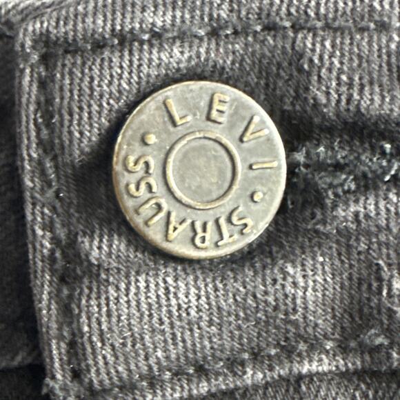 LEVI'S Shaping Curvy Stretch Mid-Rise Dark Wash Black Denim Jeans Women's 31‎ - Picture 6 of 10